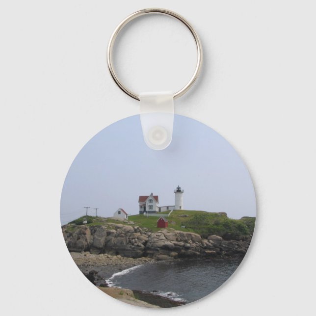 The Nubble Lighthouse Maine Key Ring (Front)