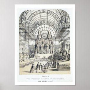 The Nubian Court at The Crystal Palace in Sydenham Poster