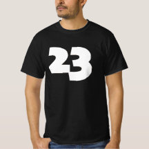The number 23 print novelty: number only