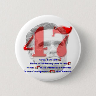 The Number 47 6 Cm Round Badge