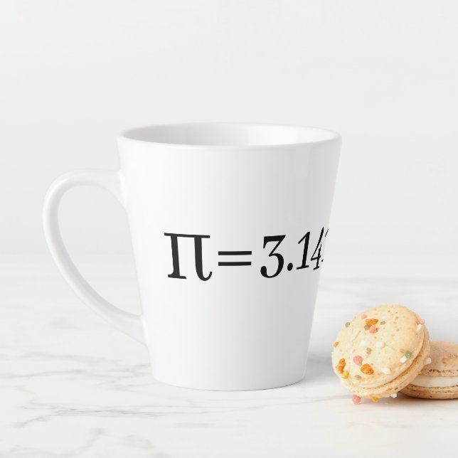 The Number Pi Math & Science Lover's Latte Mug (In Situ)
