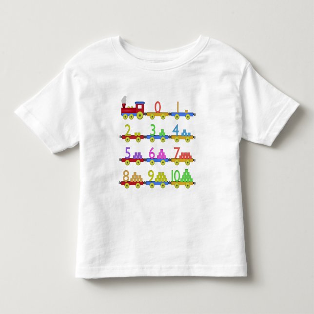 The Number Train Toddler T-Shirt (Front)