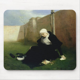 The Nun in the Cloister Garden, 1869 Mouse Mat