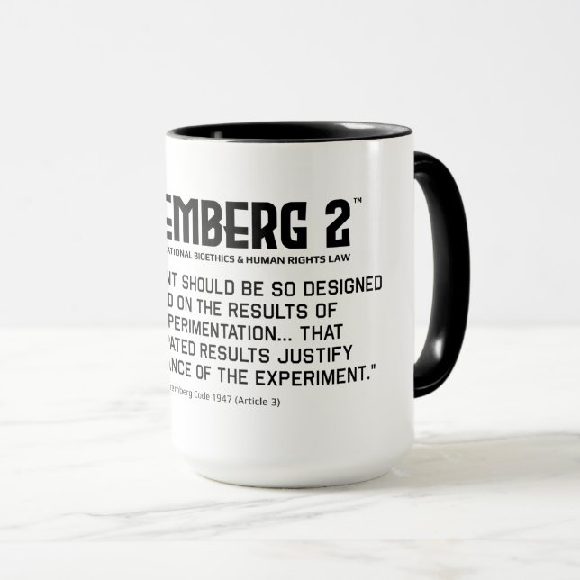 The Nuremberg Code 1947 A. 3 Combo Mug (Front Right)