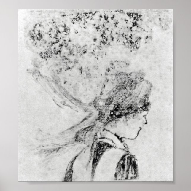 The nurse by Edgar Degas Poster (Front)