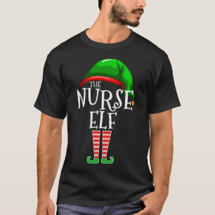 The Nurse Elf Family Matching Christmas Gift Funny T-Shirt