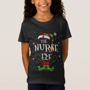 The Nurse Elf Funny Family Matching Group Christma T-Shirt