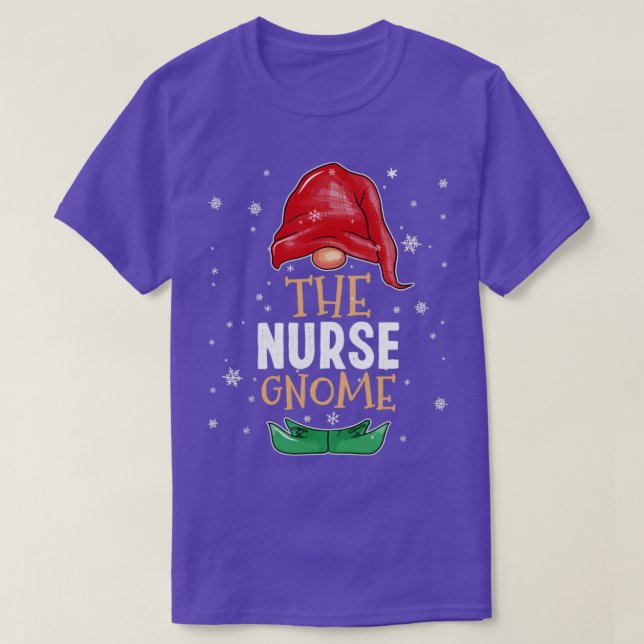 The nurse Gnome Family Matching Christmas Outfit 2 T-Shirt (Design Front)