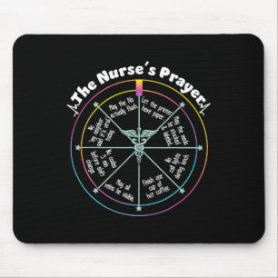 The Nurse´s Prayer Nurse Week Apparel Rn Lpn Medic Mouse Mat
