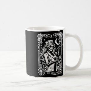 The Nurse Skeleton Tarot Card Funny Nursing Nurse Coffee Mug