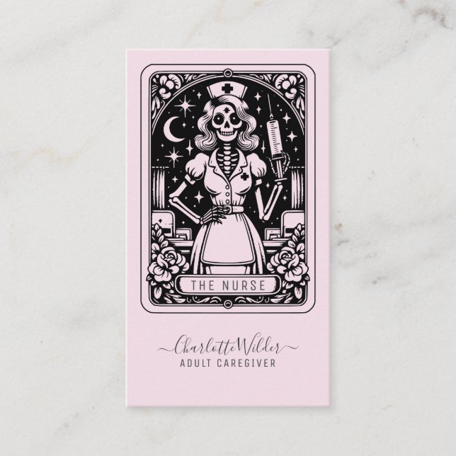 The Nurse Tarot Business Card (Front)