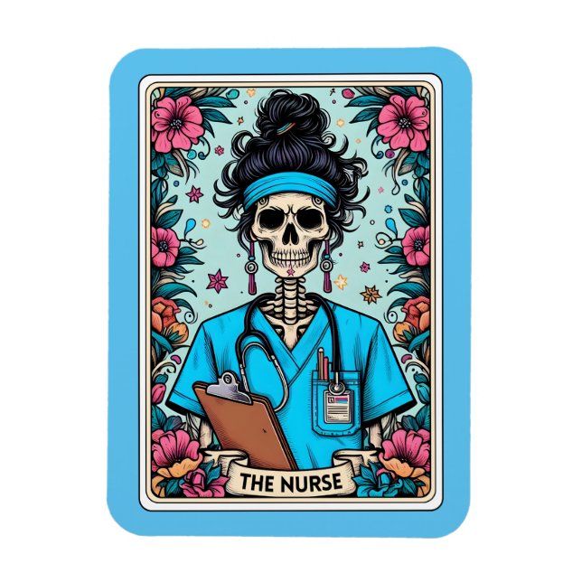 The Nurse Tarot Magnet (Vertical)