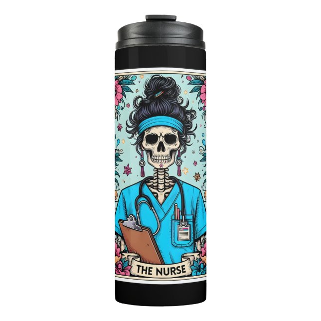 The Nurse Tarot Thermal Tumbler (Front)