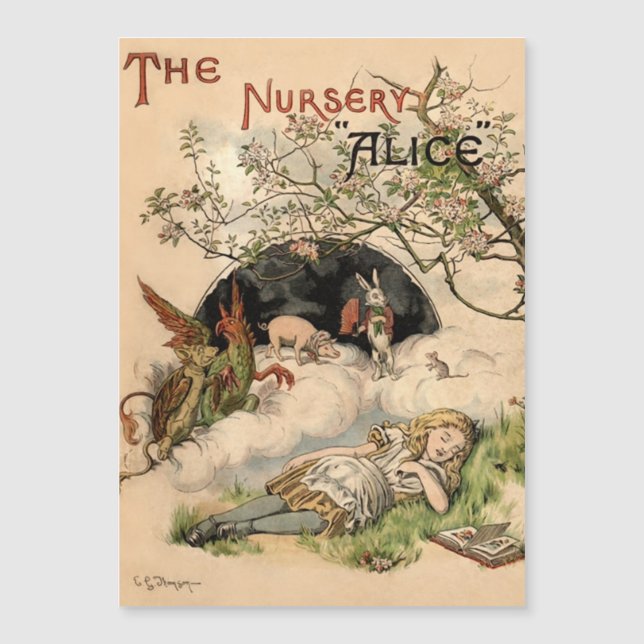 The Nursery Alice 1890 Vintage Wonderland Cover (Front)