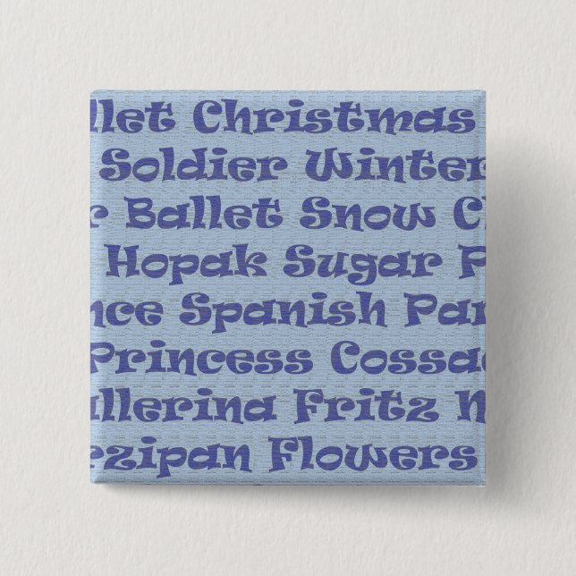 The Nutcracker 15 Cm Square Badge (Front)