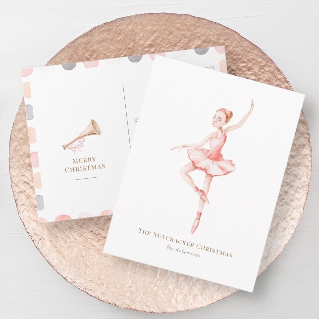 The Nutcracker Ballerina Christmas Postcard (Creator Uploaded)