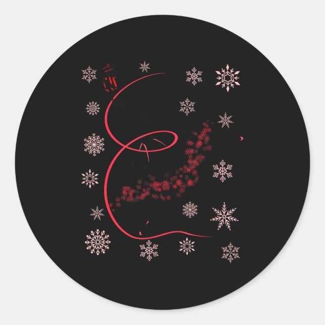 The Nutcracker Ballet And Clara Christmas Holiday  Classic Round Sticker (Front)