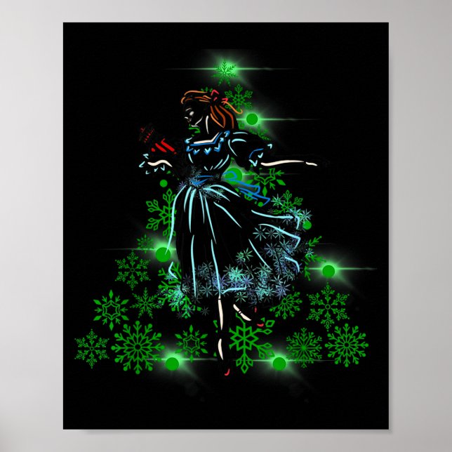 The Nutcracker Ballet And Clara Marie Christmas Tr Poster (Front)