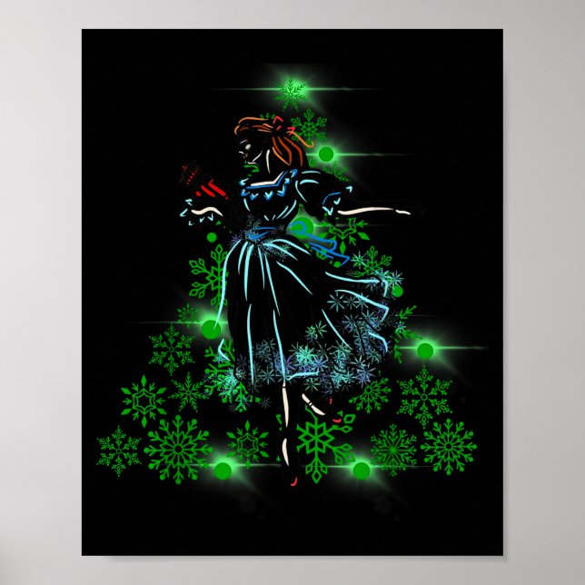 The Nutcracker Ballet And Clara Marie Christmas Tr Poster (Front)