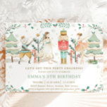 The Nutcracker Ballet Christmas Birthday Party  Invitation<br><div class="desc">Personalise this chic the Nutcracker themed birthday party invitation with your party details easily and quickly,  simply press the customise it button to further re-arrange and format the style and placement of the text.   Matching items available in store!  (c) The Happy Cat Studio.</div>