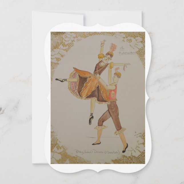 The Nutcracker:  Brazilian Dance Greeting Card (Front)