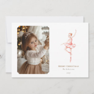 The Nutcracker Christmas Ballerina Photo Card 