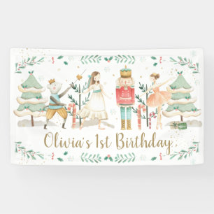 The Nutcracker Christmas Birthday Backdrop Welcome Banner