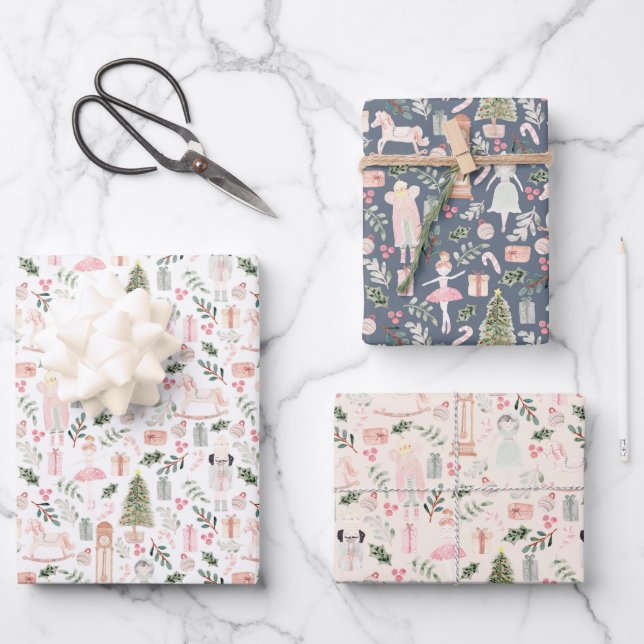 The nutcracker Christmas holiday  Wrapping Paper Sheet (Front)