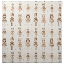 The Nutcracker Christmas Napkins in Neutral