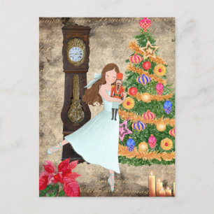 The Nutcracker Claire and The Nutcracker Christmas Holiday Postcard