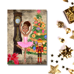 The Nutcracker Clara Act I Christmas Eve Ballet Holiday Card