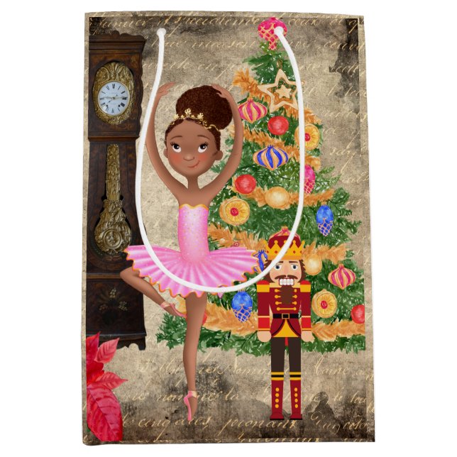 The Nutcracker Clara Act I Christmas Eve Medium Gift Bag (Front)