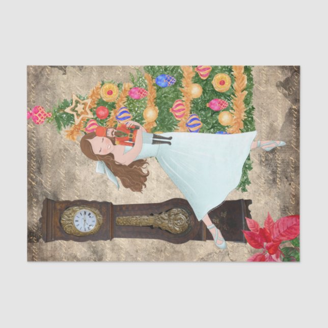 The Nutcracker Clara Act I Christmas Eve Tissue Paper (Front)