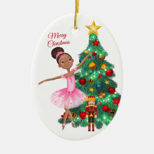 The Nutcracker Clara and The Nutcracker Christmas Ceramic Tree Decoration