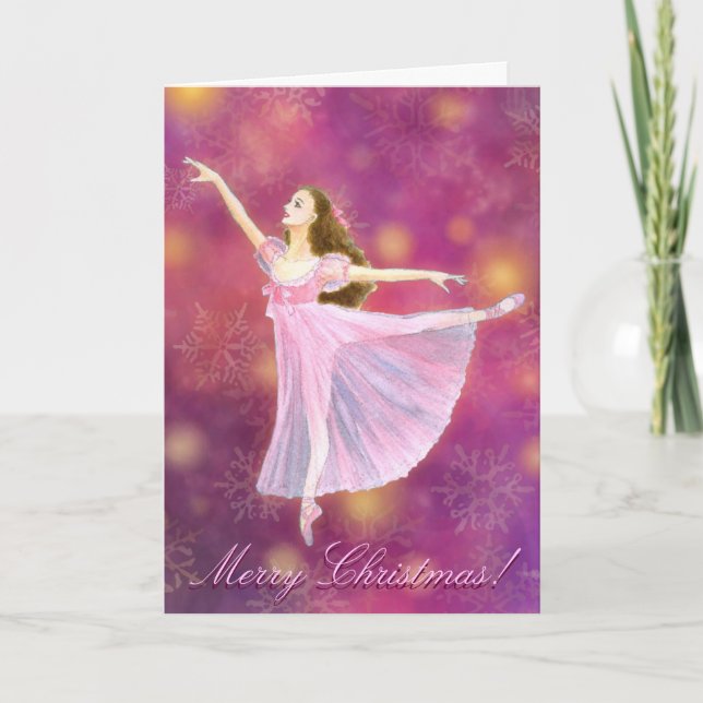 The Nutcracker Clara Holiday Greeting Card (Front)