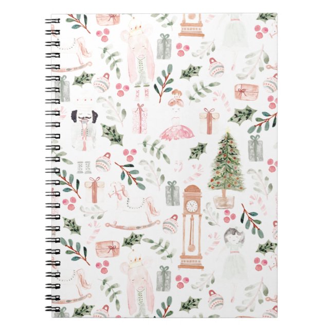 The Nutcracker Holiday Watercolor Notebook (Front)