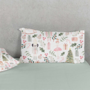 The Nutcracker Holiday Watercolor Pillowcase