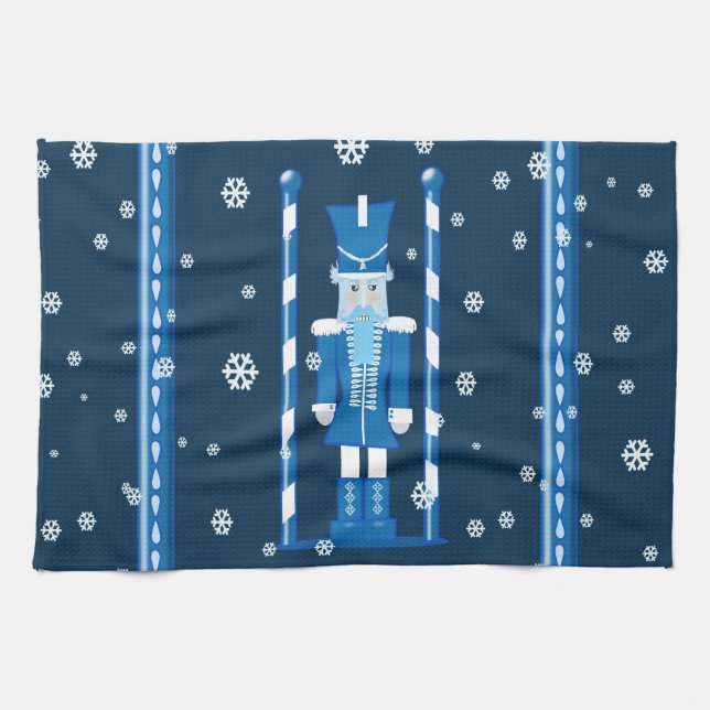 The Nutcracker in Blue Tea Towel (Horizontal)