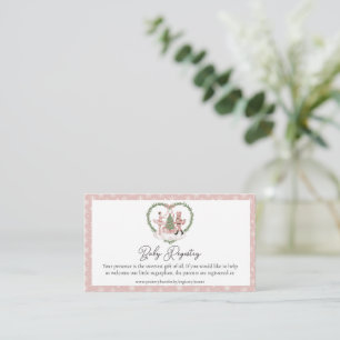 The Nutcracker Little Sugarplum Girl Baby Shower Enclosure Card