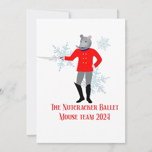 The Nutcracker - Mouse Team 2024 Invitation (Front)
