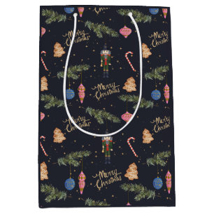 The Nutcracker, navy Medium Gift Bag