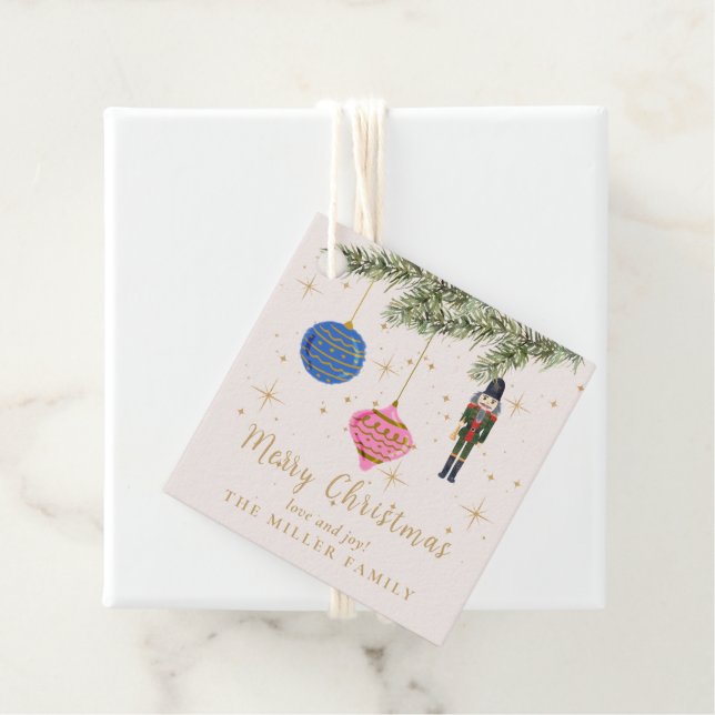 The Nutcracker, pink  Favour Tags (In Situ)