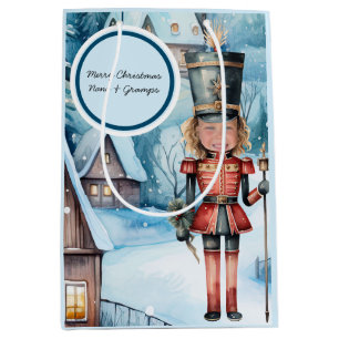 The Nutcracker “replace the face” Christmas  Medium Gift Bag