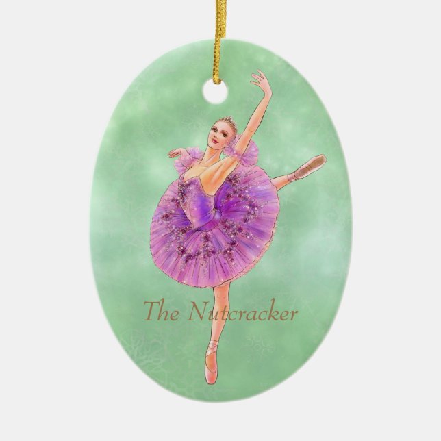 The Nutcracker Sugar Plum Fairy Ballet Ornament (Front)
