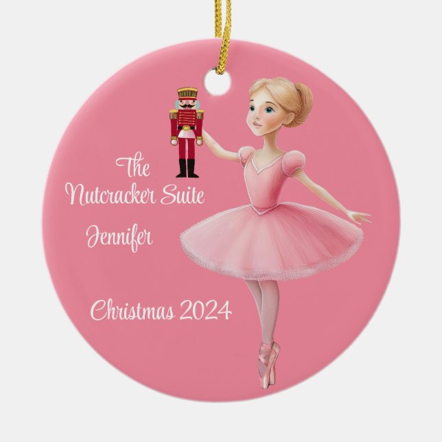 The Nutcracker Suite Ballet Personalised Ornament (Front)
