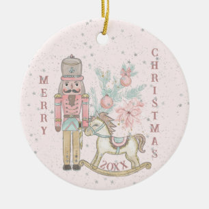The Nutcracker Suite With His Rocking Horse Ceramic Tree Decoration