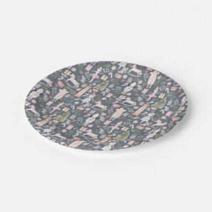 The Nutcracker watercolor holiday Paper Plate