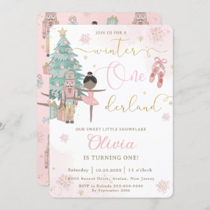 The Nutcracker Winter Onederland 1st Birthday  Invitation