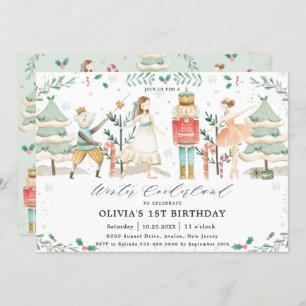 The Nutcracker Winter Onederland 1st Birthday Invitation