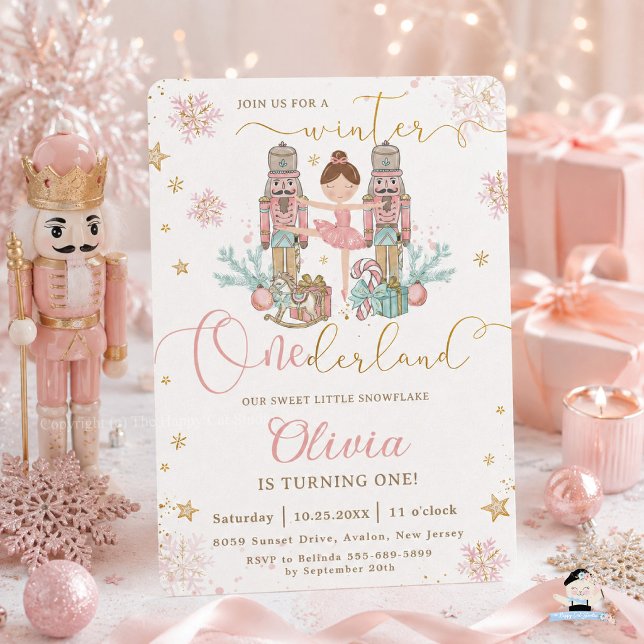 The Nutcracker Winter Onederland 1st Birthday  Invitation (Creator Uploaded)